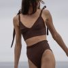 Women Heidi Merrick Swim | Ballerine Top-Chocolate