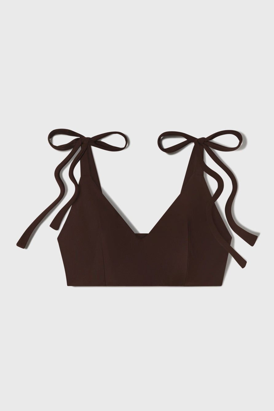 Women Heidi Merrick Swim | Ballerine Top-Chocolate