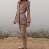 Women Heidi Merrick Suiting | Boyfriend Pant-Blush Moire