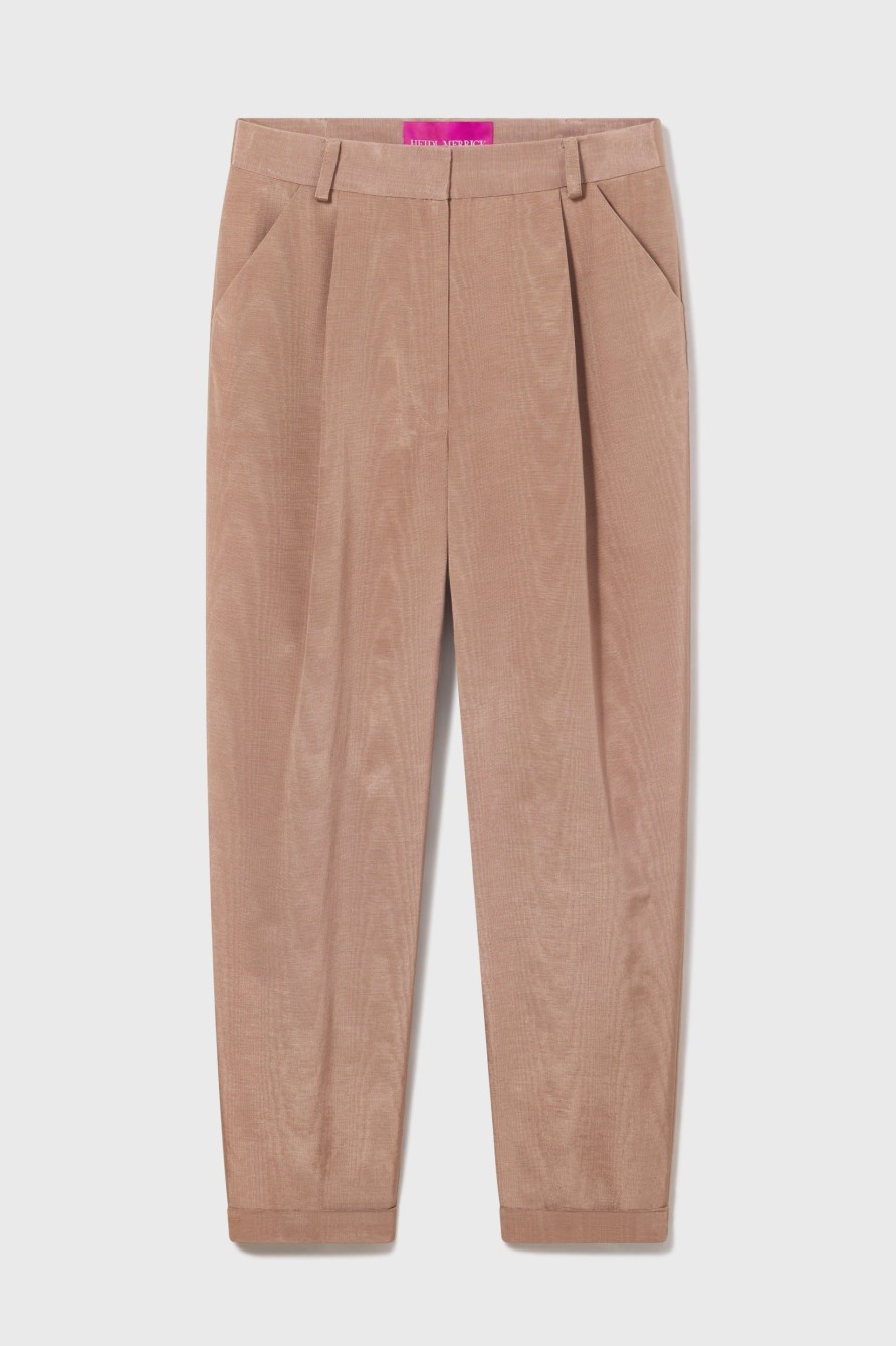 Women Heidi Merrick Suiting | Boyfriend Pant-Blush Moire