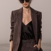 Women Heidi Merrick Blazers & Coats | Wallace Blazer-Chocolate