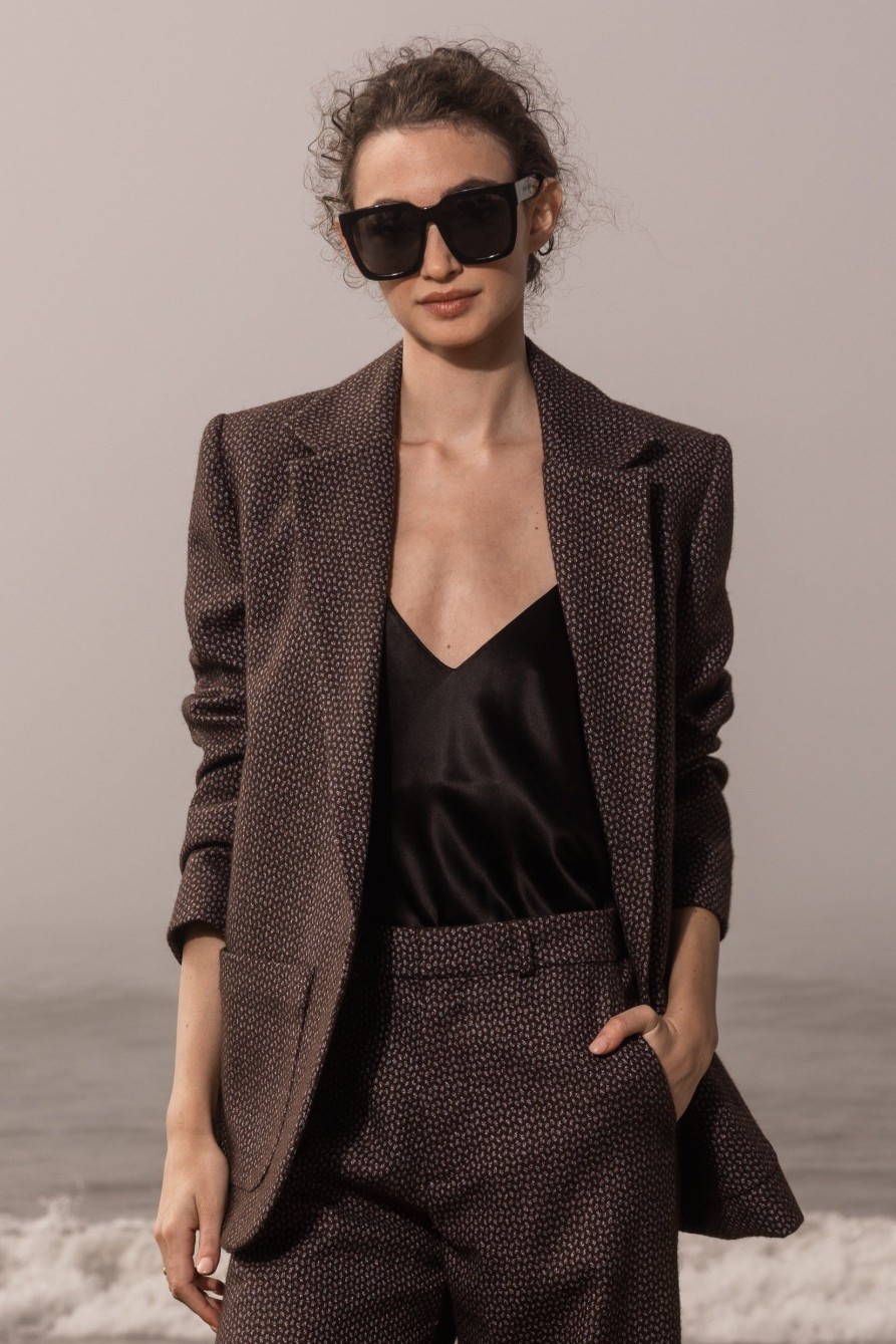 Women Heidi Merrick Blazers & Coats | Wallace Blazer-Chocolate