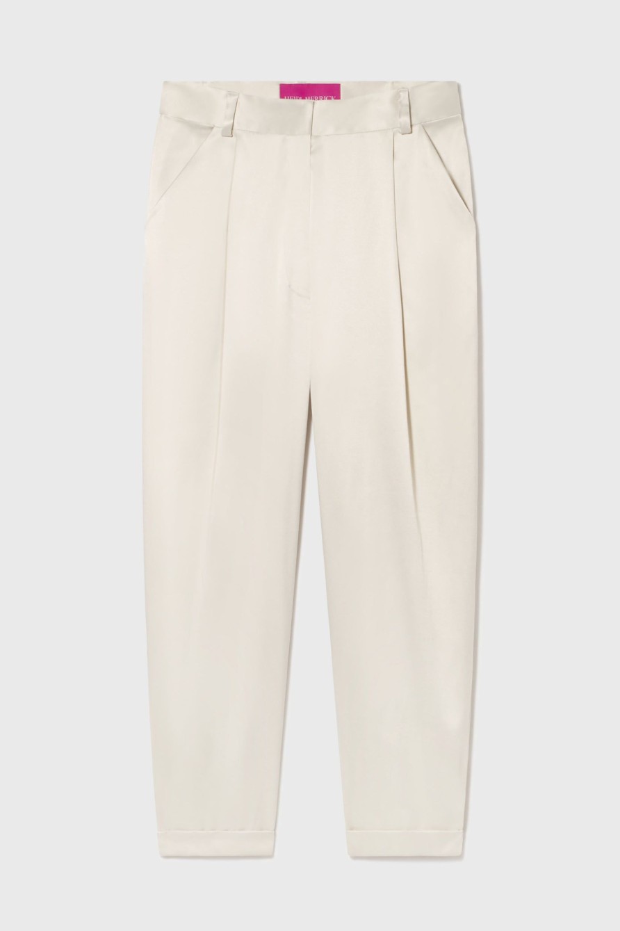 Women Heidi Merrick Suiting | Boyfriend Pant-Ivory