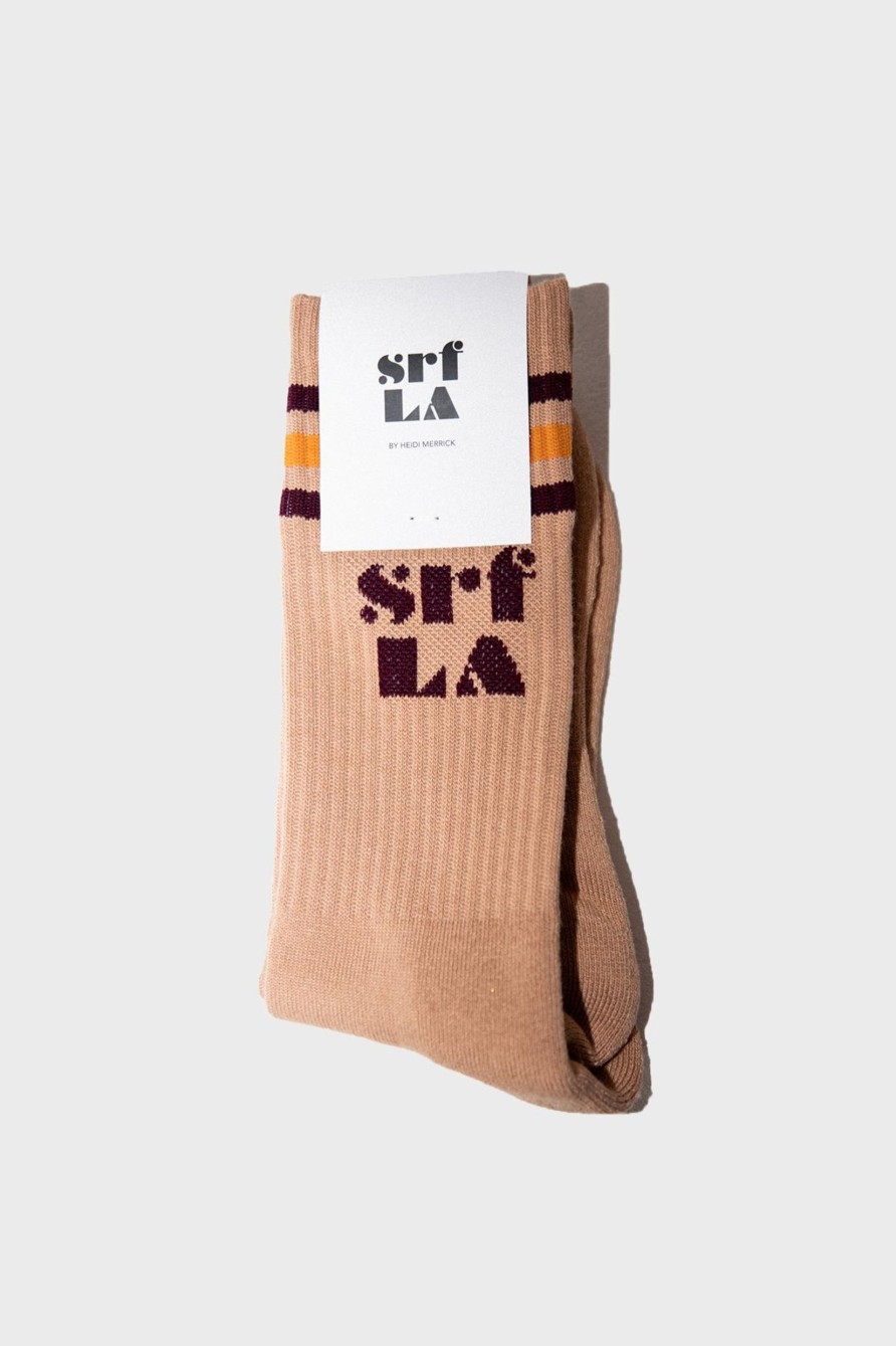 Women Heidi Merrick | 70'S Srf Socks-Camel