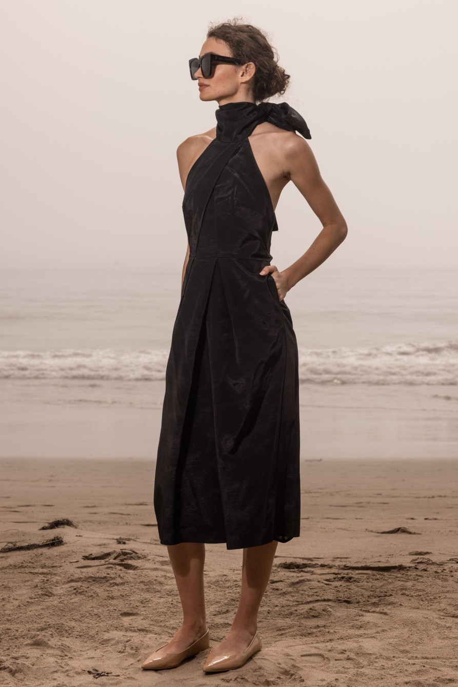 Women Heidi Merrick Dresses | Su Li Dress-Black Moire