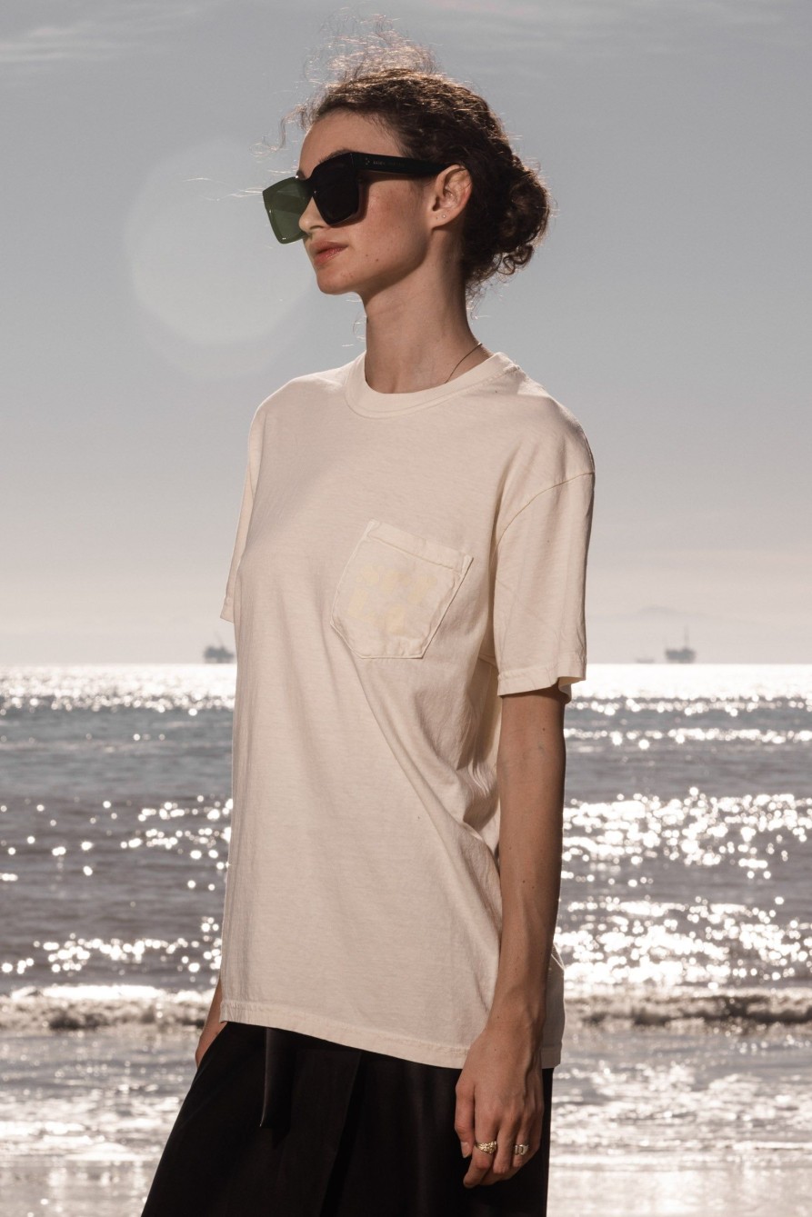 Women Heidi Merrick Tops | 70'S Srf La Tee-Ivory