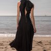 Women Heidi Merrick Classics | Ginger Dress-Noir Silk & Hemp