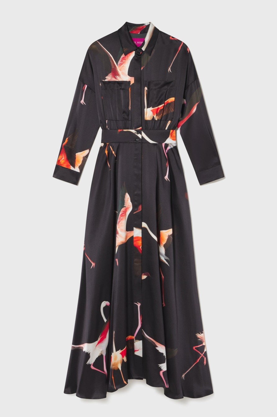 Women Heidi Merrick Dresses | Hannah-Silk Flamingo