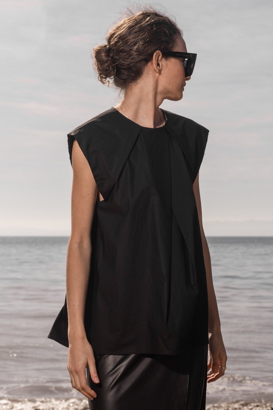 Women Heidi Merrick Tops | Shane Top-Black