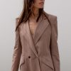 Women Heidi Merrick Suiting | F. Scott Blazer-Blush Moire