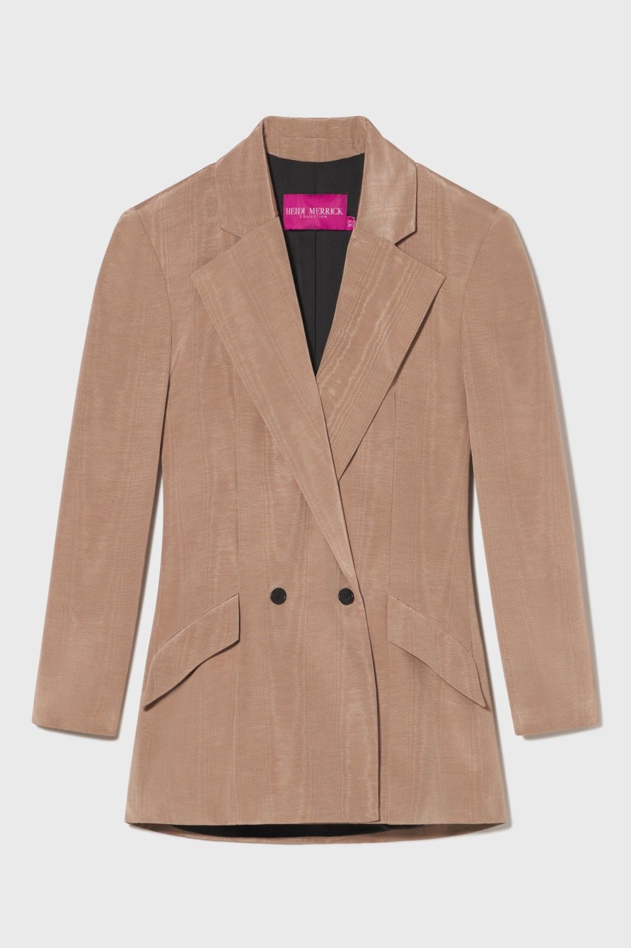 Women Heidi Merrick Suiting | F. Scott Blazer-Blush Moire