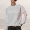 Women Heidi Merrick Crewnecks | Srf La Oversized Crewneck-White