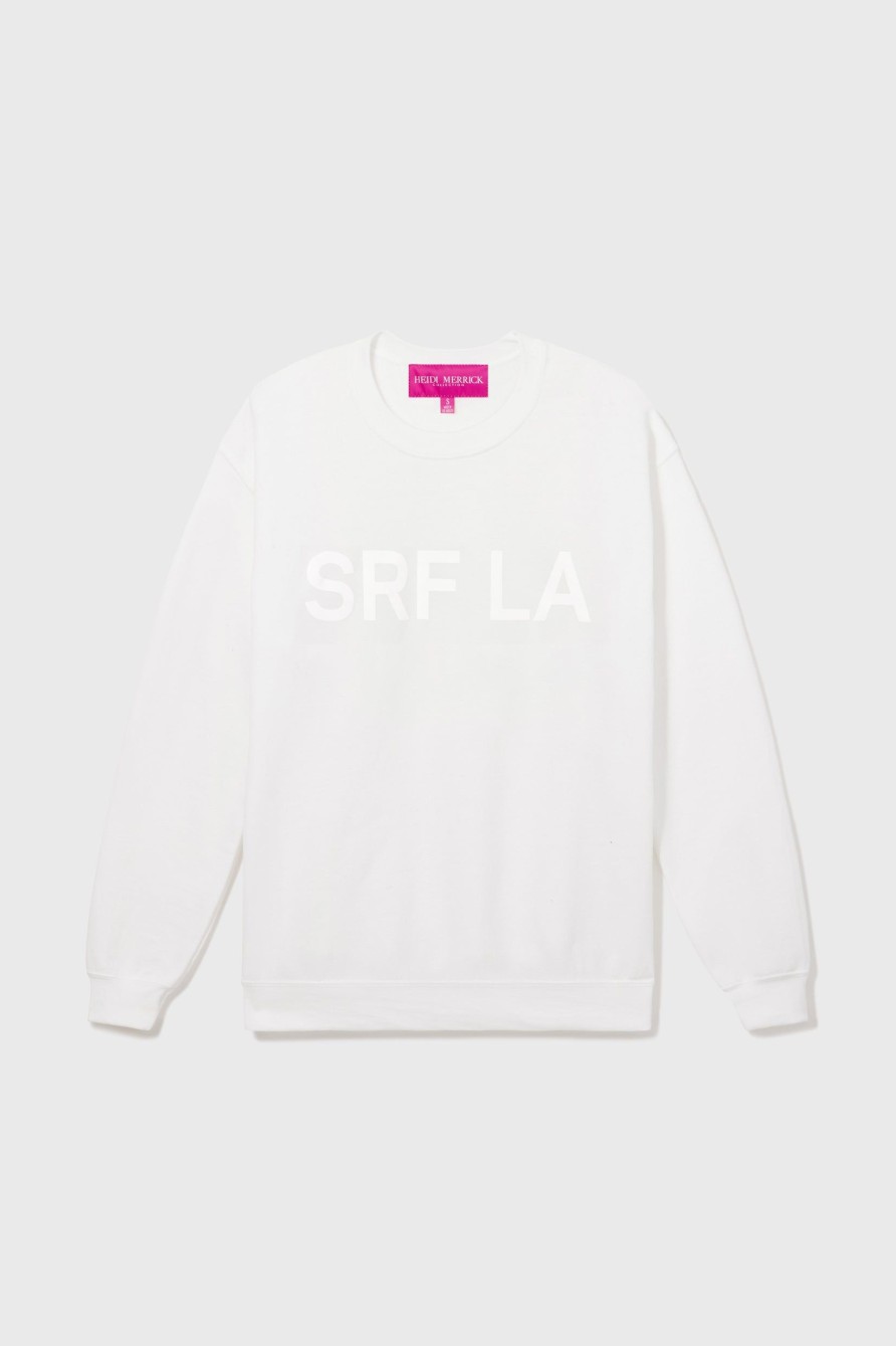 Women Heidi Merrick Crewnecks | Srf La Oversized Crewneck-White