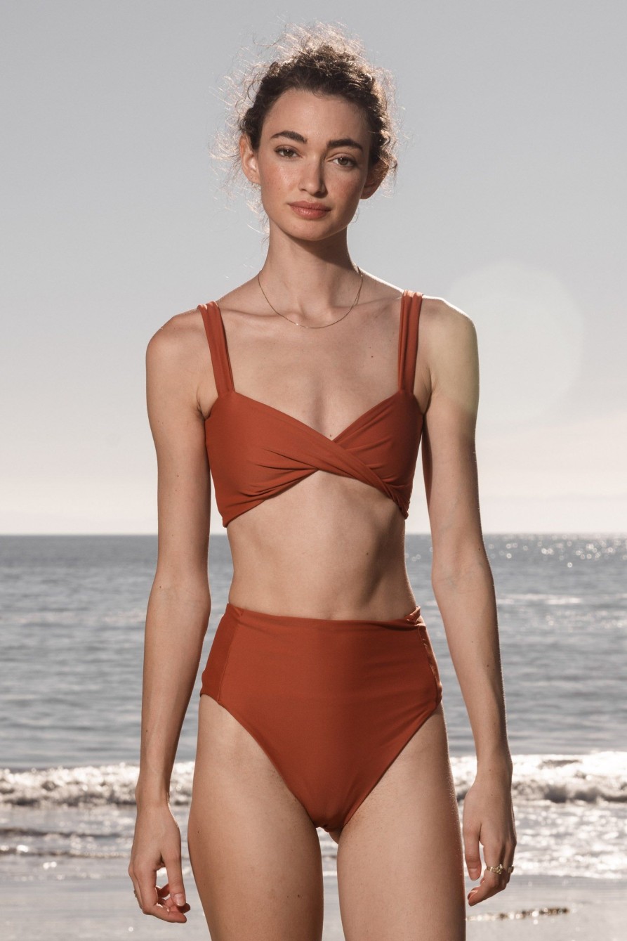 Women Heidi Merrick Swim | Pyla Top-Rust