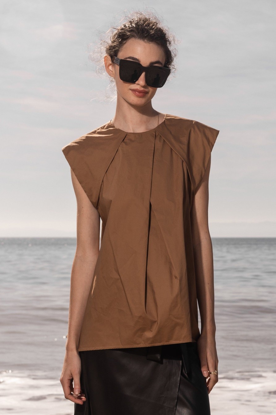 Women Heidi Merrick Tops | Shane Top-Tan