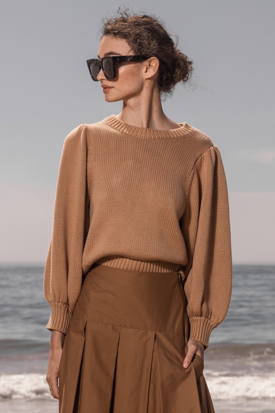 Women Heidi Merrick Knits | Duchess Sweater-Sand