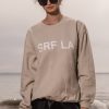 Women Heidi Merrick Crewnecks | Srf La Oversized Crewneck-Sand