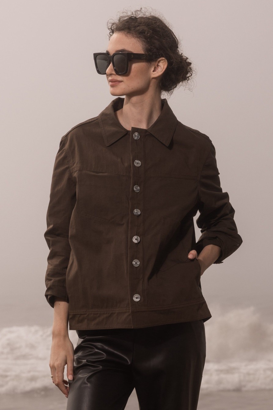 Women Heidi Merrick Blazers & Coats | Ian Jacket-Chocolate