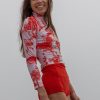 Women Heidi Merrick Swim | Izzy Rashguard-Poppy Palm