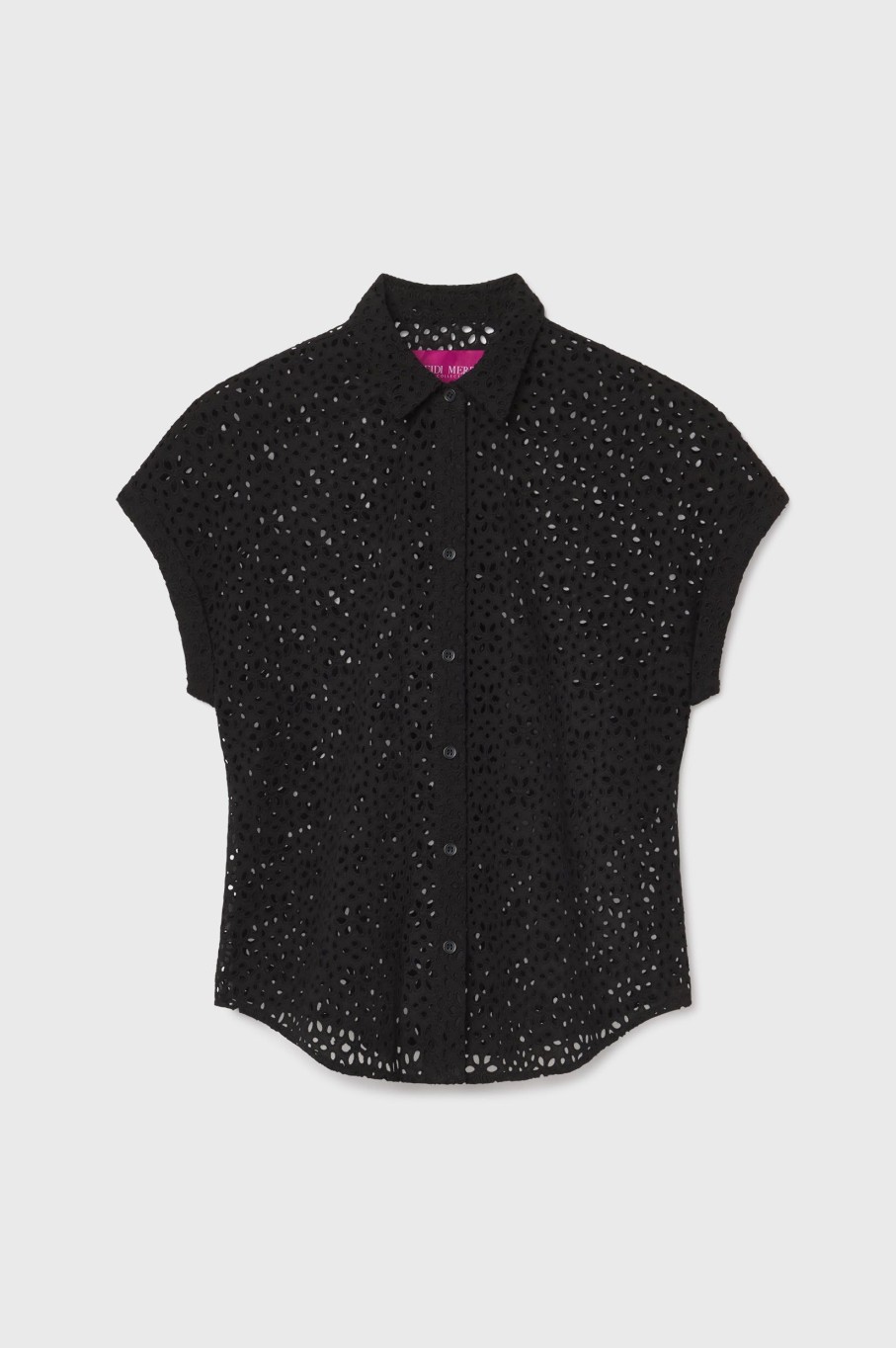 Women Heidi Merrick Tops | Elio Top-Noir Eyelet