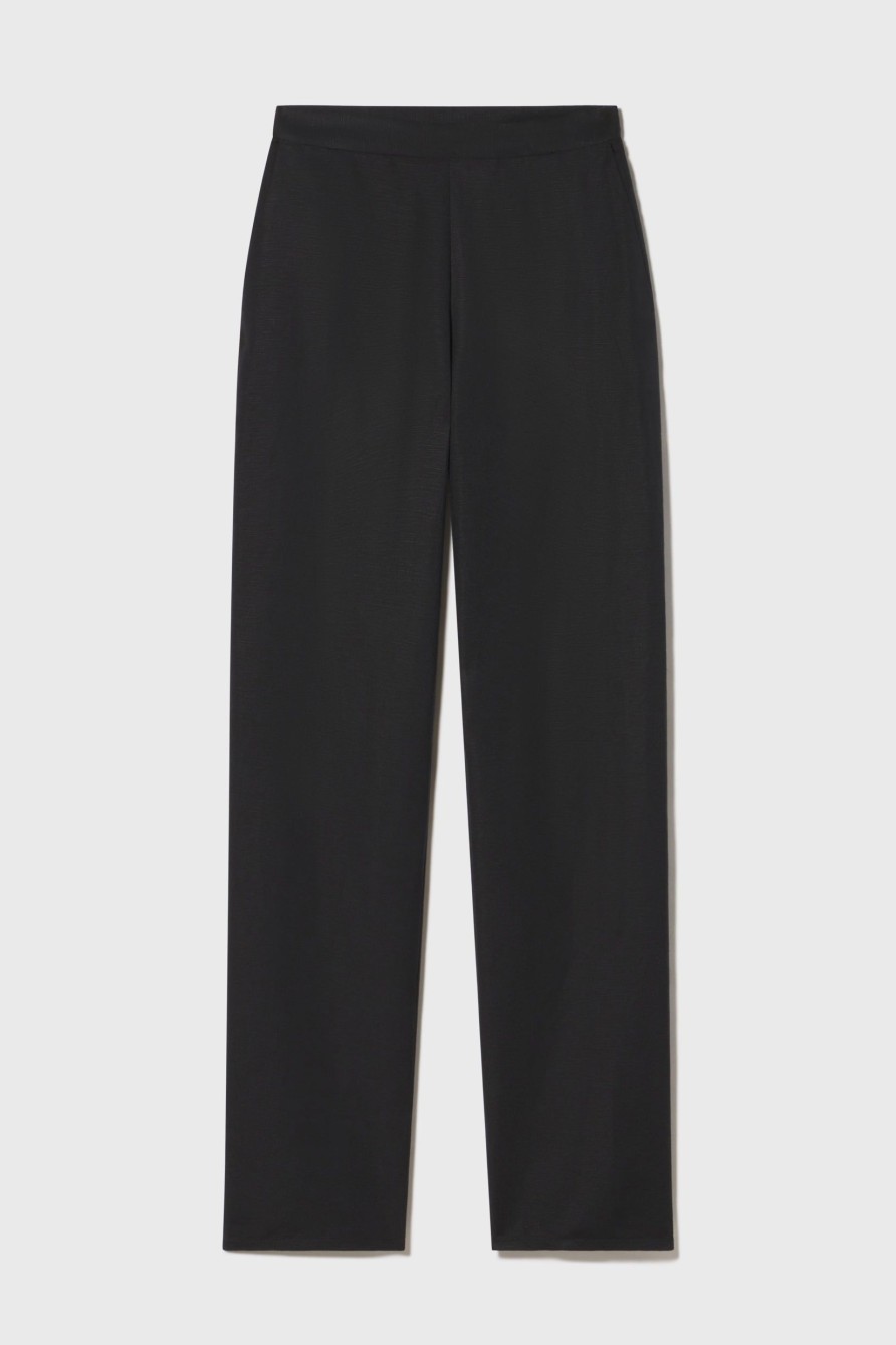 Women Heidi Merrick Classics | Straight Pant-Black Linen