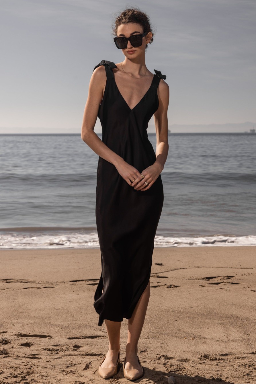 Women Heidi Merrick Classics | Marion Slip Dress-Black