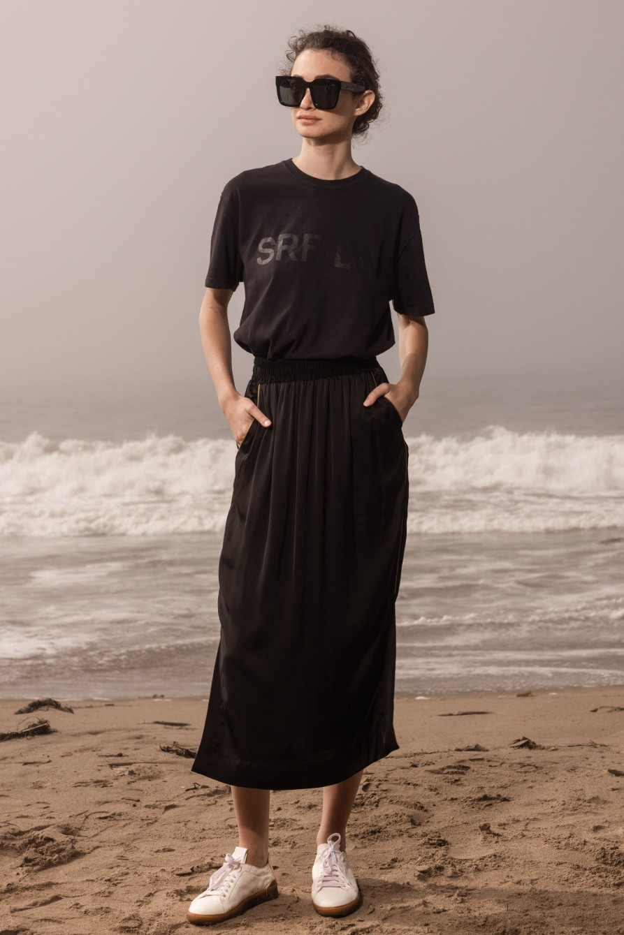 Women Heidi Merrick Tops | Srf La Tee-Black On Black