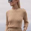 Women Heidi Merrick Knits | Moby Sweater-Sand