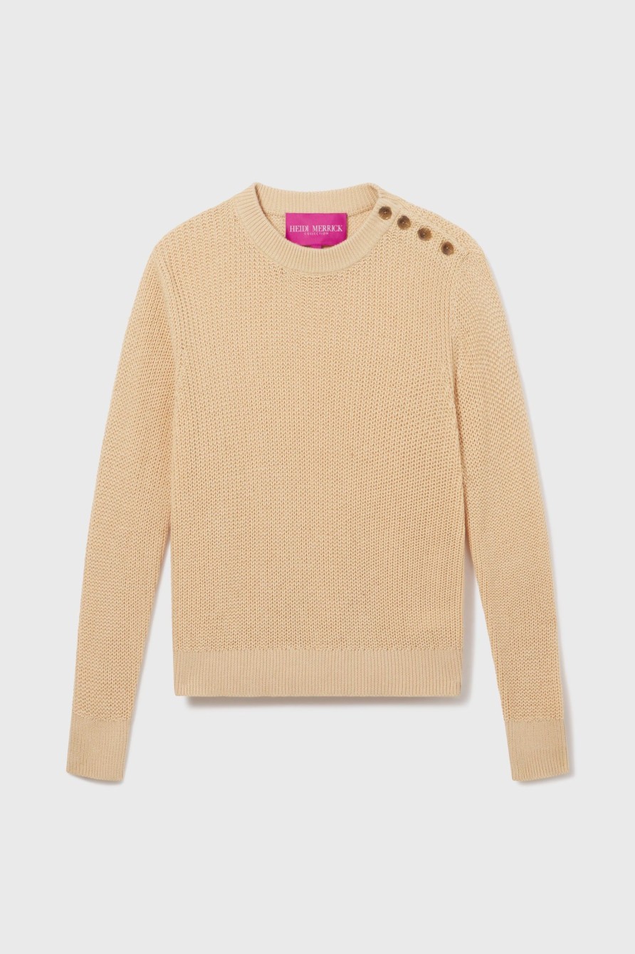 Women Heidi Merrick Knits | Moby Sweater-Sand