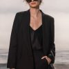 Women Heidi Merrick Classics | Zelda Blazer-Black Linen