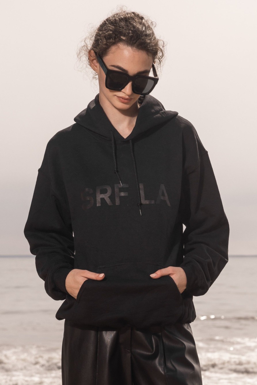 Women Heidi Merrick Hoodies | Srf La Hoodie-Black On Black