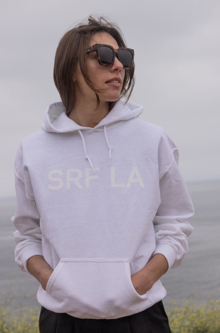 Women Heidi Merrick Hoodies | Srf La Classic Hoodie-White On White