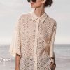 Women Heidi Merrick Tops | Dorothy Top-Cream Eyelet