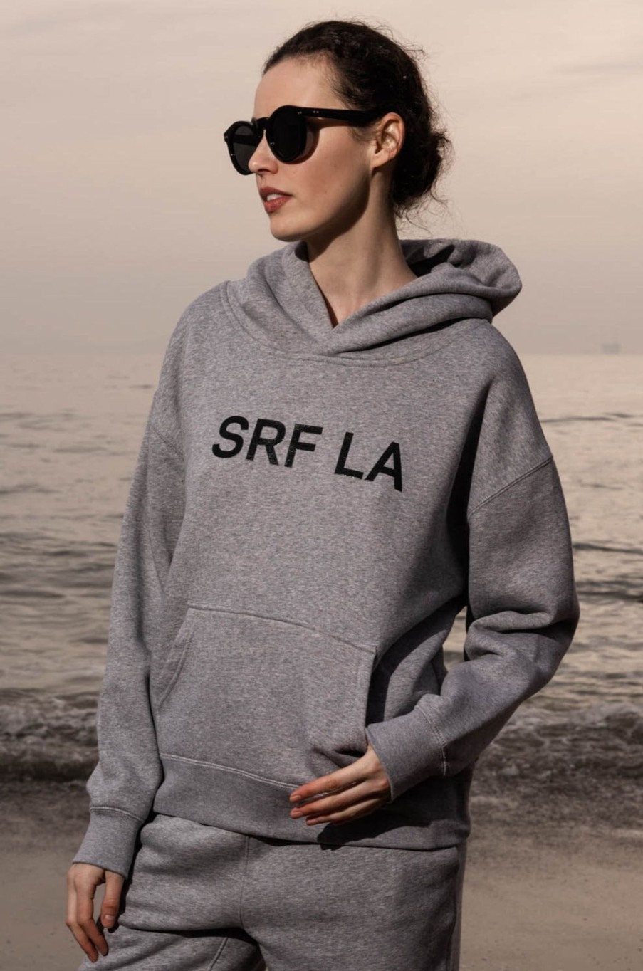 Women Heidi Merrick Hoodies | Srf La Classic Hoodie-Stone Wash