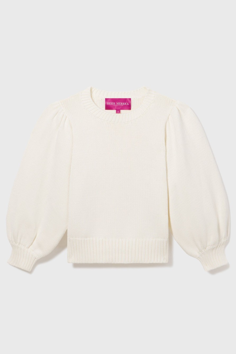 Women Heidi Merrick Knits | Duchess Sweater-Ivory