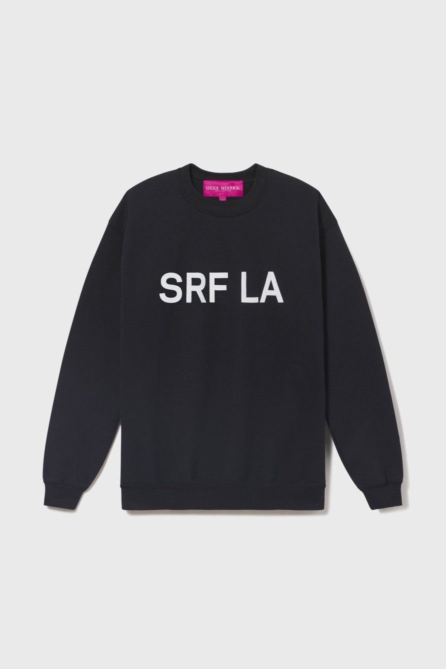 Women Heidi Merrick Crewnecks | Srf La Oversized Crewneck-Black